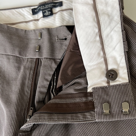 Banana Republic Martin Fit Stretch Straight Leg Cropped Pants Size 6 - Picture 7 of 10